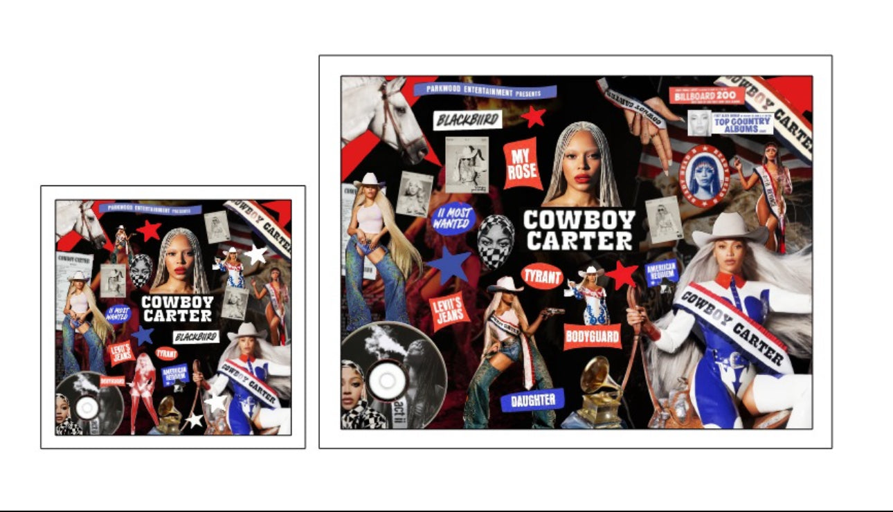 QUADRO 3D - BEYONCÉ COWBOY CARTER