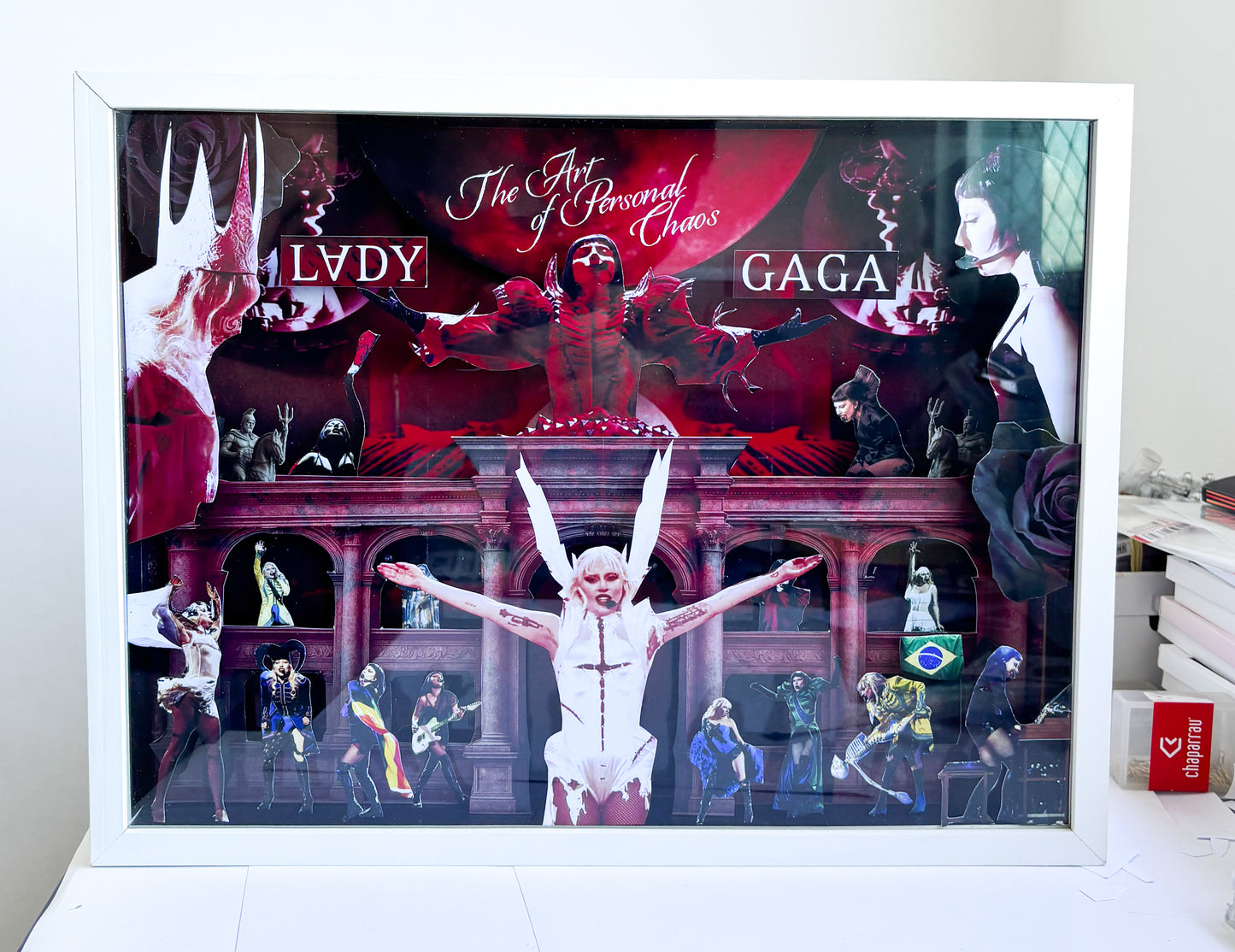 COLLAGE FRAME LADY GAGA THE ART OF PERSONAL CHAOS