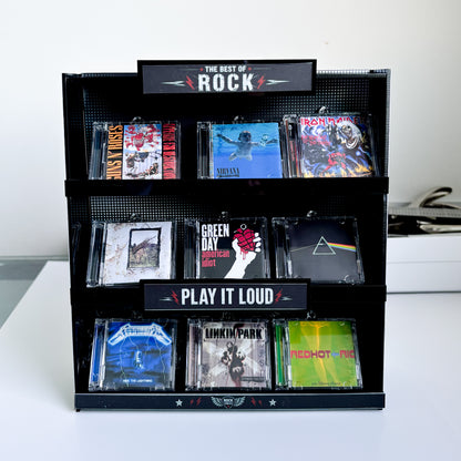 ROCK CD Shelf – 9 Album Collection FA MADE