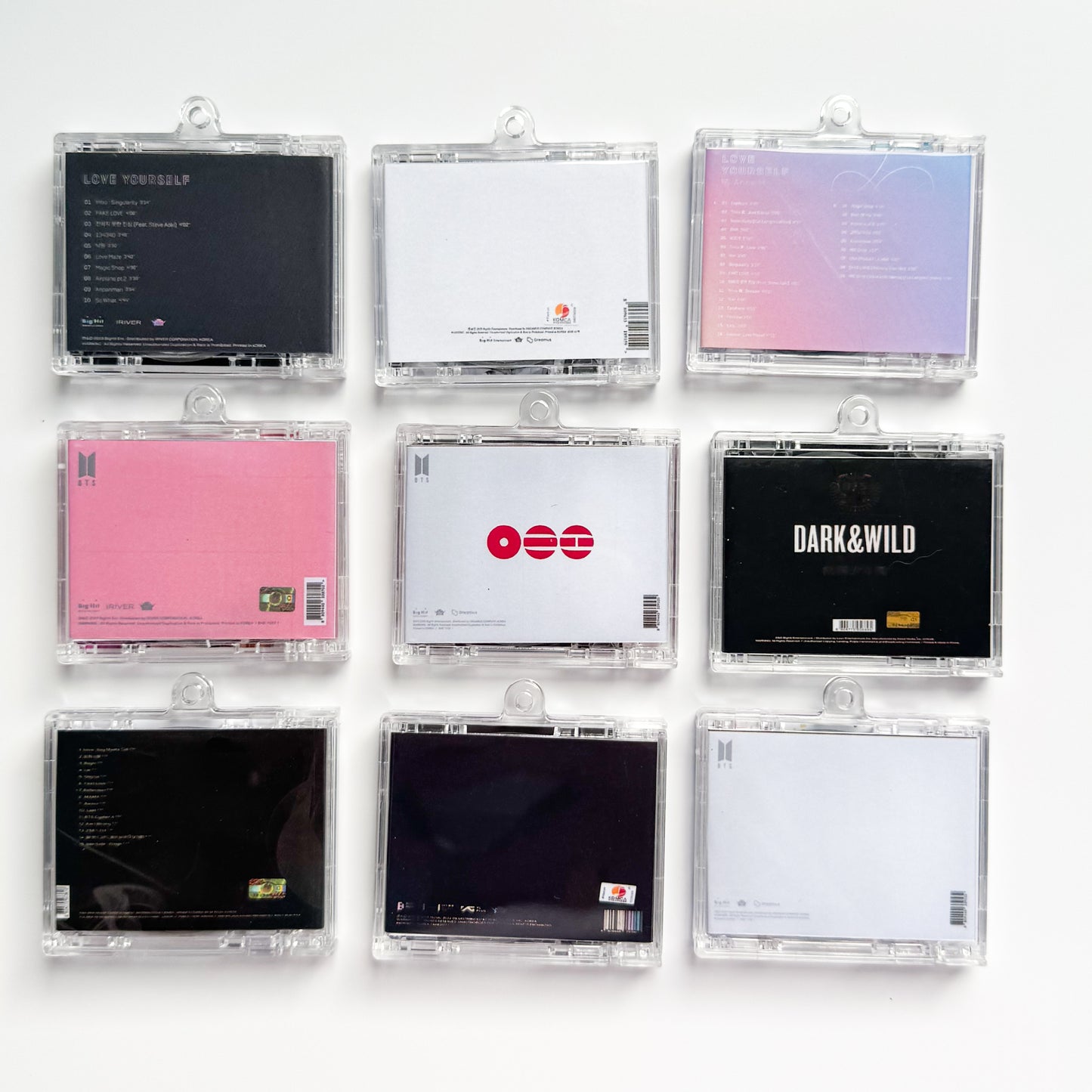 BTS MINI CD Keychain Shelf – 9 Album Collection FA MADE