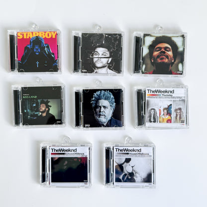 THE WEEKND MINI CD Keychain Shelf – 9 Album Collection FA MADE