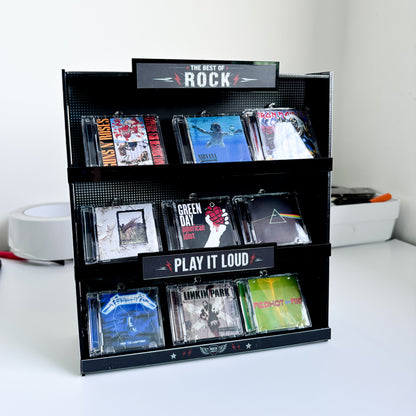 ROCK CD Shelf – 9 Album Collection FA MADE