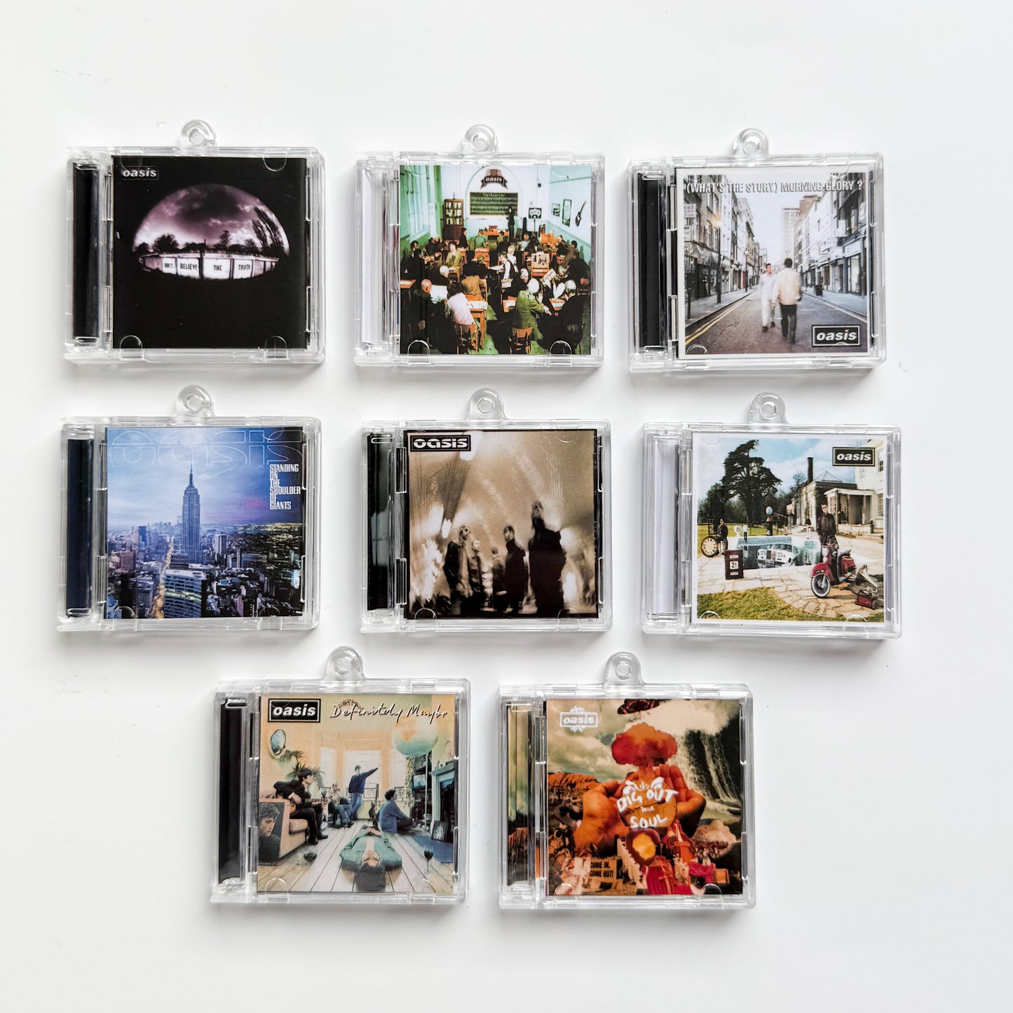 Oasis Mini CD Display Shelf with 9 Mini CDs – Handmade Fan-Made Collectible