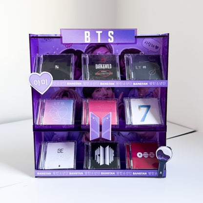 BTS MINI CD Keychain Shelf – 9 Album Collection FA MADE