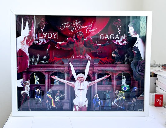 COLLAGE FRAME LADY GAGA THE ART OF PERSONAL CHAOS